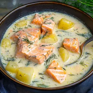 Finnish Salmon Soup (Lohikeitto)