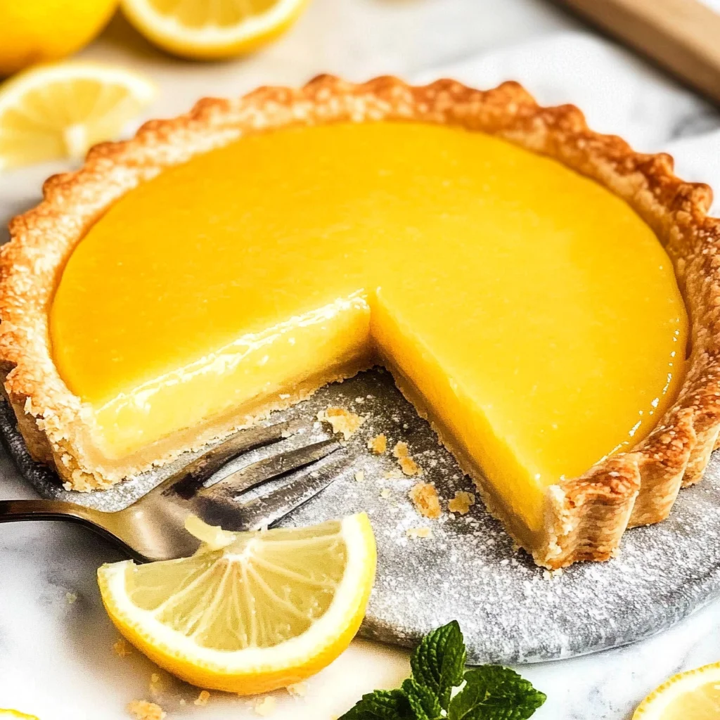 French Lemon Tart W/ Lemon Curd