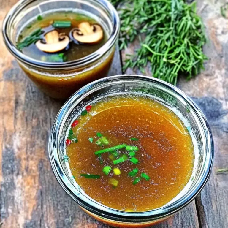 Ginger Garlic Mushroom Broth