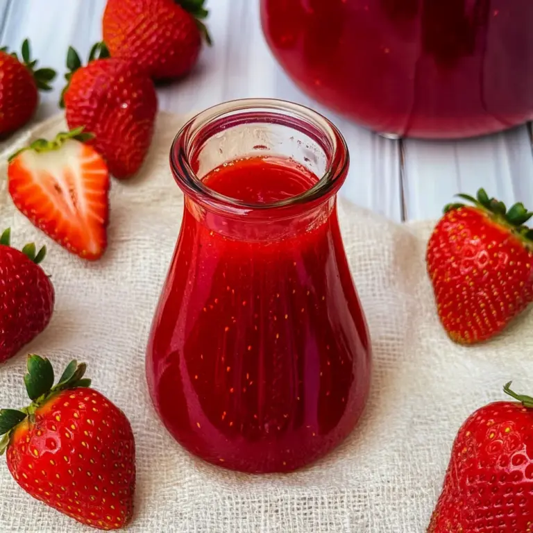 Homemade Strawberry Syrup Recipe