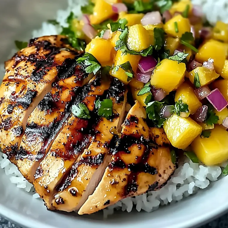 Honey Lime Chicken with Mango Salsa
