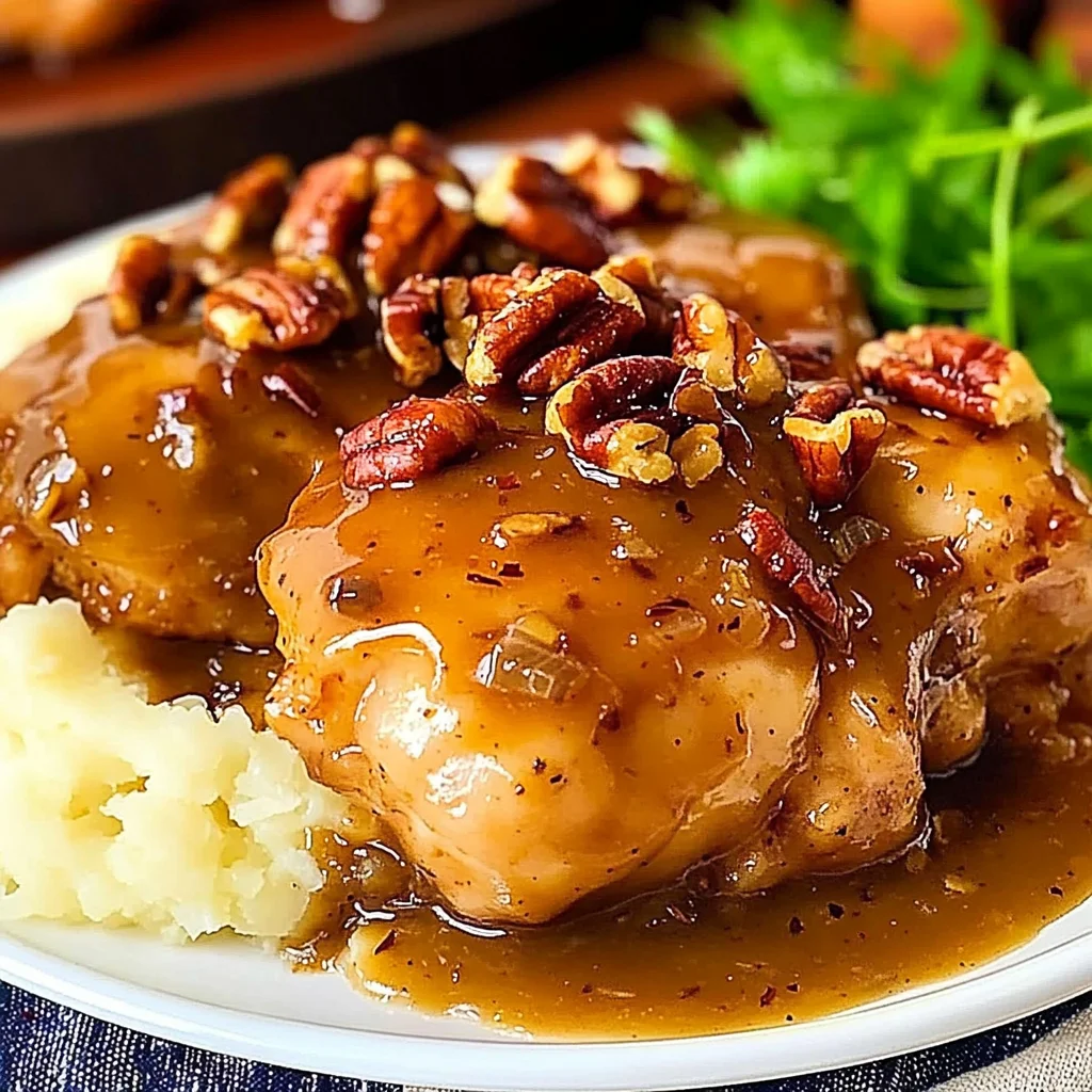 Maple Bourbon Pecan Chicken