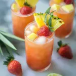 Pineapple Strawberry Agua Fresca