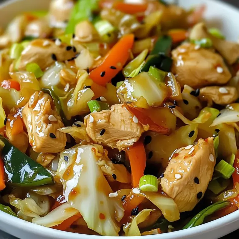 Quick Chicken Cabbage Stir-Fry
