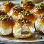 Ricotta Pistachio Honey Bites