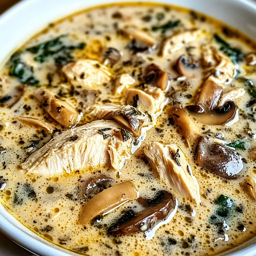 Rotisserie Chicken Mushroom Soup