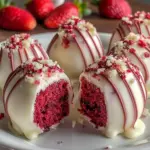 Strawberry Velvet Cheesecake Truffle Bites