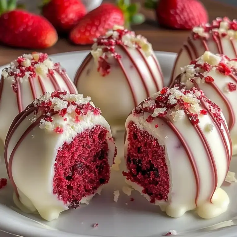 Strawberry Velvet Cheesecake Truffle Bites