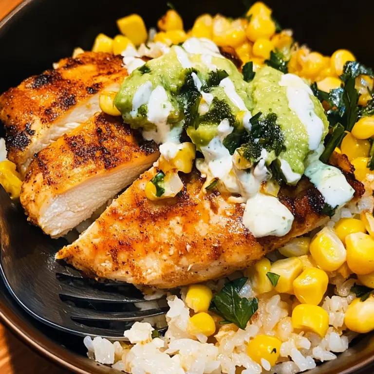 Street Corn Chicken Rice Bowl Recipe