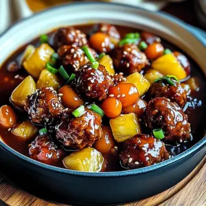 Sweet and sour meatballs