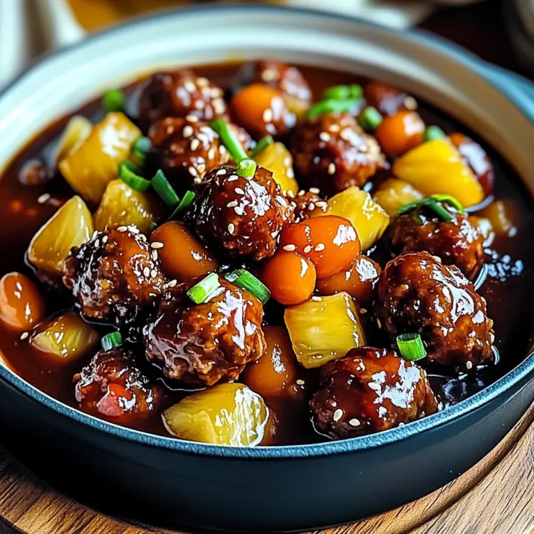 Sweet and sour meatballs