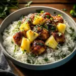 30 Minute Pineapple Chicken with Coconut Rice