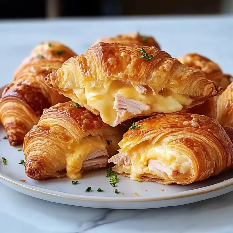 Baked Turkey and Cheese Croissant Recipe