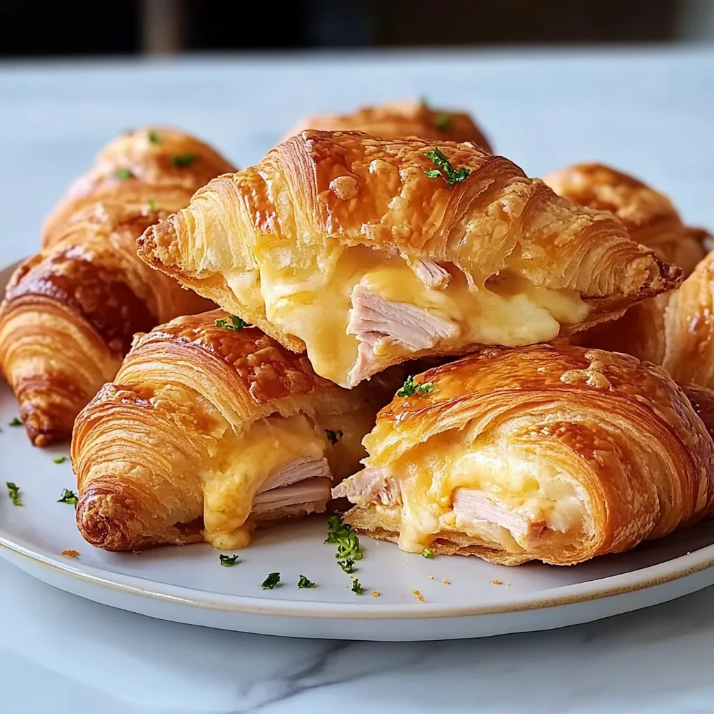 Baked Turkey and Cheese Croissant Recipe