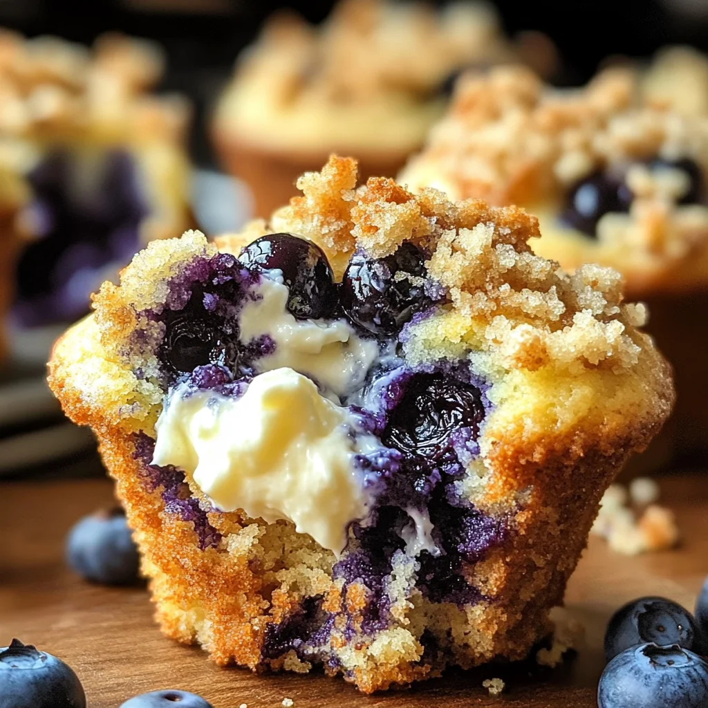 Blueberry Cream Cheese Muffins