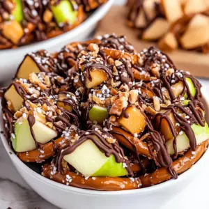 Caramel Apple Pretzel Bites