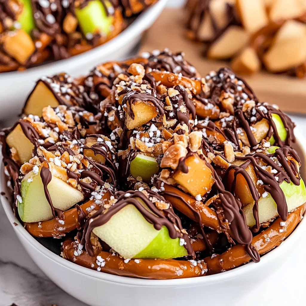 Caramel Apple Pretzel Bites