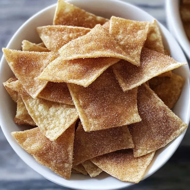 Cinnamon Sugar Tortilla Chips (Oven Baked)
