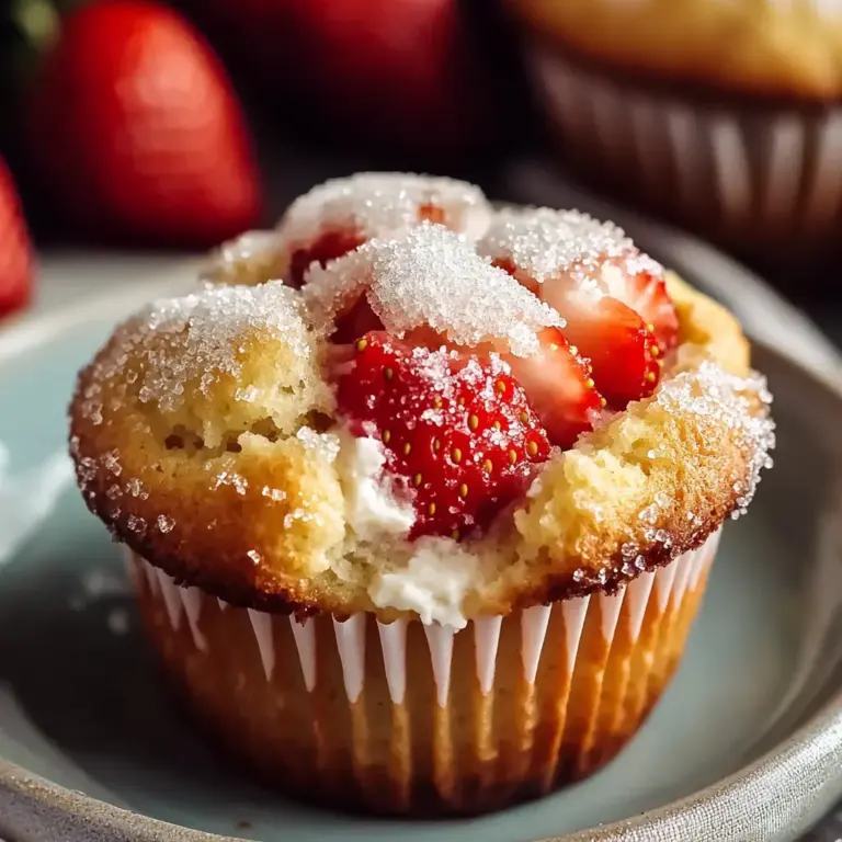 Classic Strawberry Ricotta Muffins