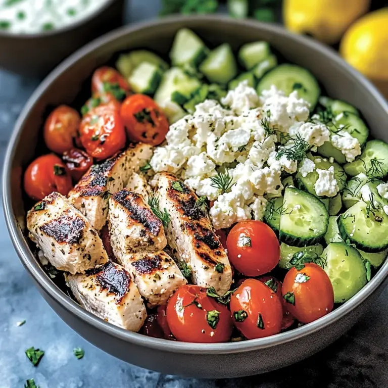 Delicious Low-Carb Greek Chicken Bowls You’ll Love