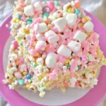 Easter Bunny Marshmallow Popcorn Bars