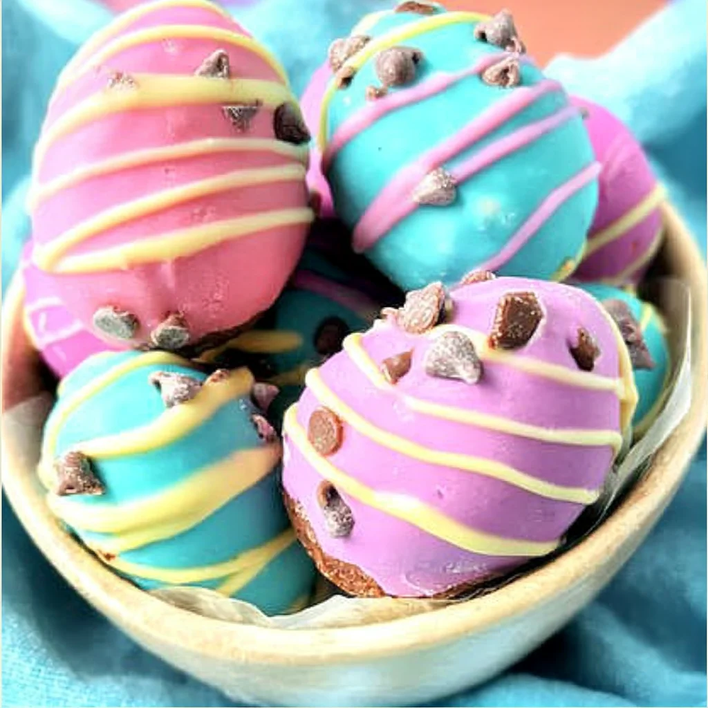 Easter Egg Cookie Dough Truffles