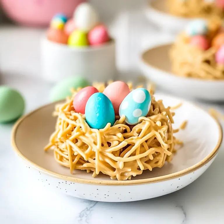 Easter Egg Peanut Butter Haystacks