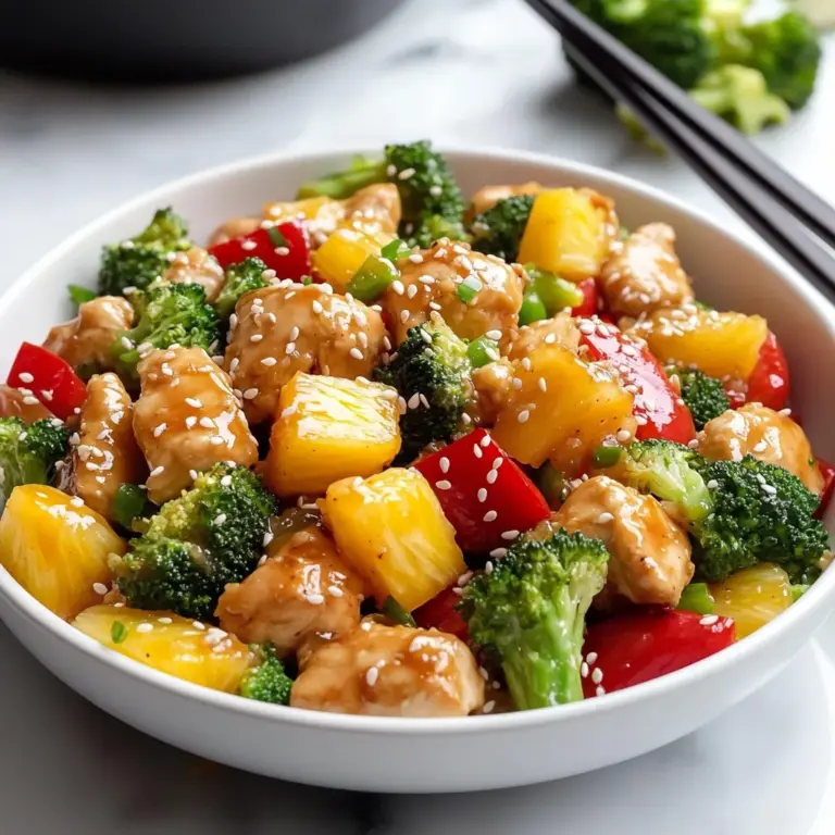 Healthy Pineapple Chicken Stir Fry Recipe