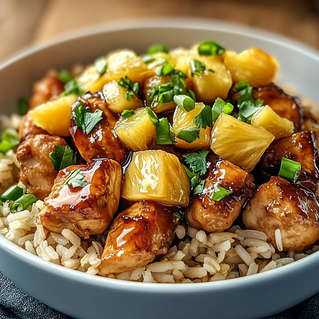 Honey Garlic Pineapple Chicken Bowl: A Tropical Delight!