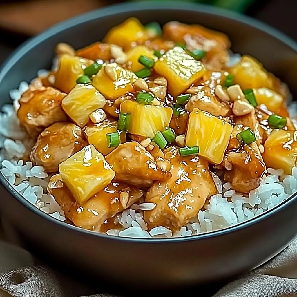 Irresistible Pineapple Chicken and Rice