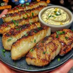 Lemon Butter Fish Bites with Garlic Aioli
