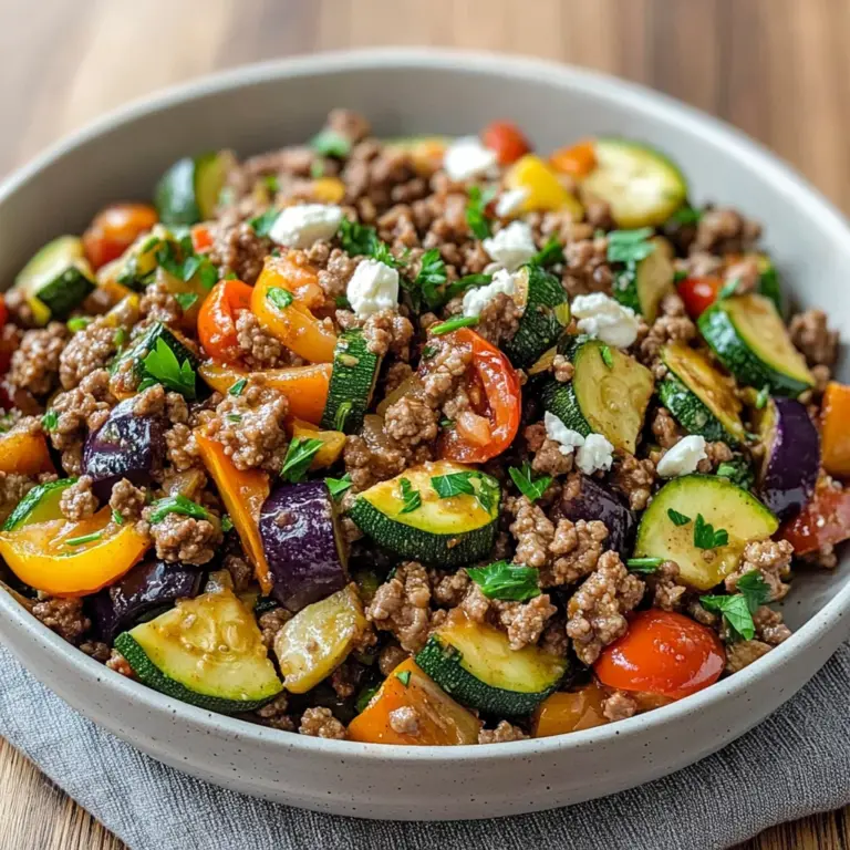 Mediterranean Ground Beef Stir-Fry Recipe