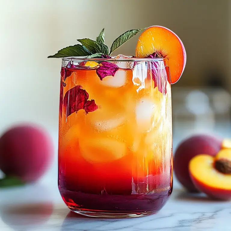 Peach Hibiscus Sunset Tea