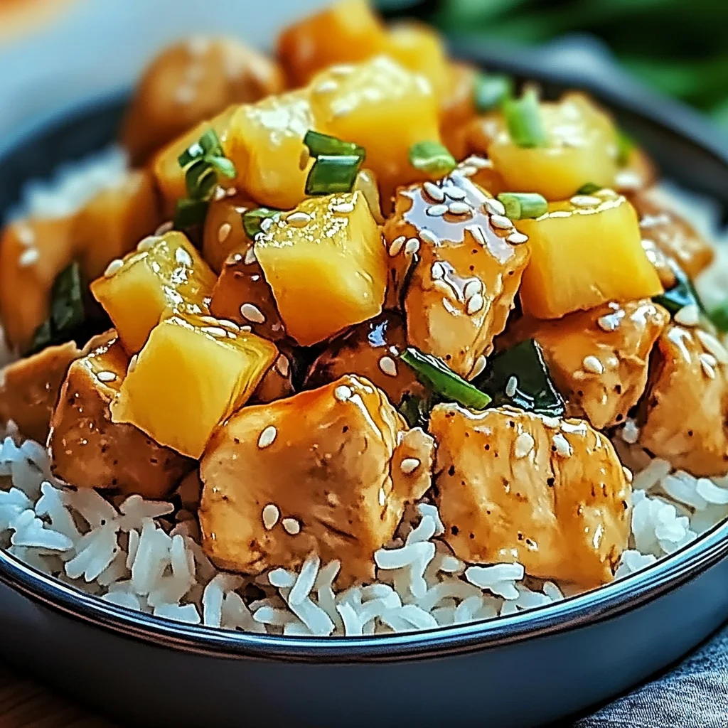 Pineapple Chicken and Rice: Quick Tropical Delight for Dinner