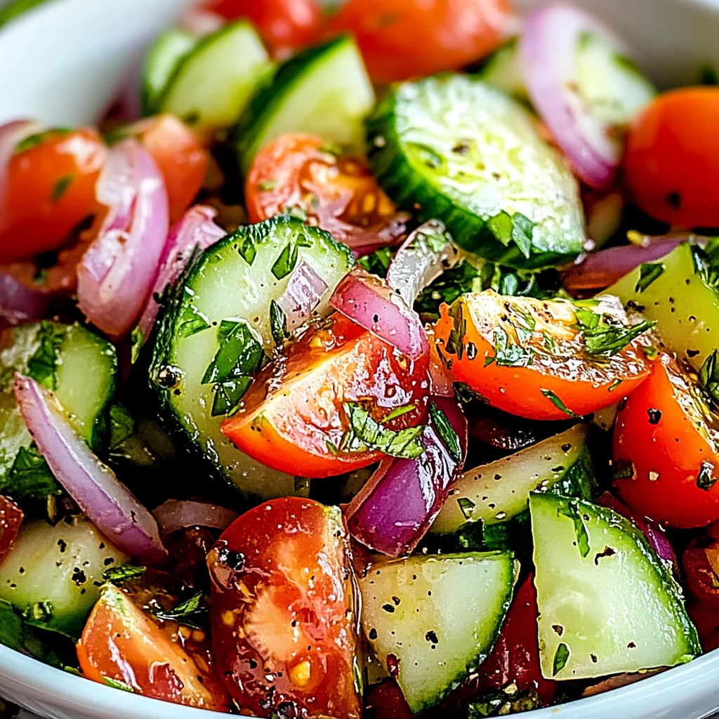 Refreshing Cucumber Tomato Salad