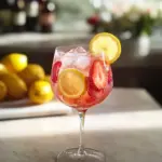 Sparkling Strawberry Lemon Mocktail