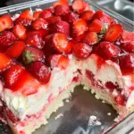 Strawberry Cheesecake Poke Cake