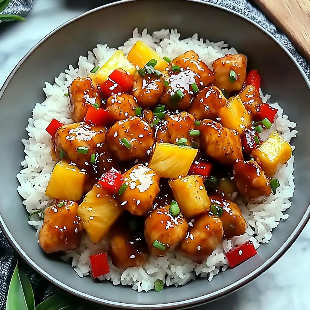 Sweet and Sour Chicken with Pineapple