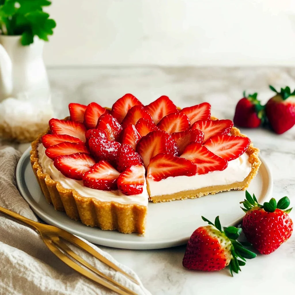Tarte diplomate aux fraises