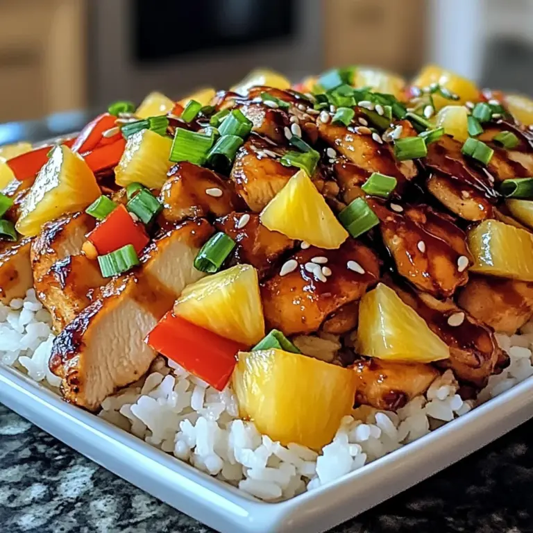 Teriyaki Pineapple Chicken Bowls: A Flavorful Delight!