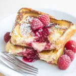 Brioche French Toast with Creamy Raspberry Cheesecake