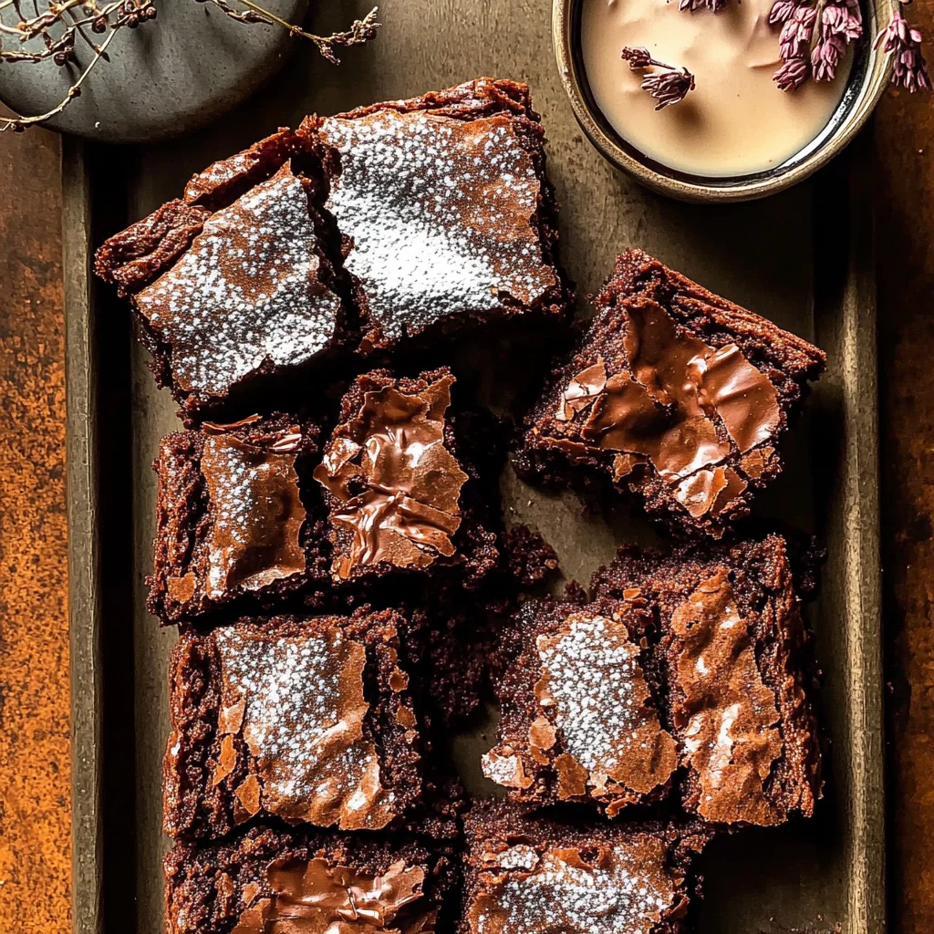 Brown Butter Crinkle Top Brownies
