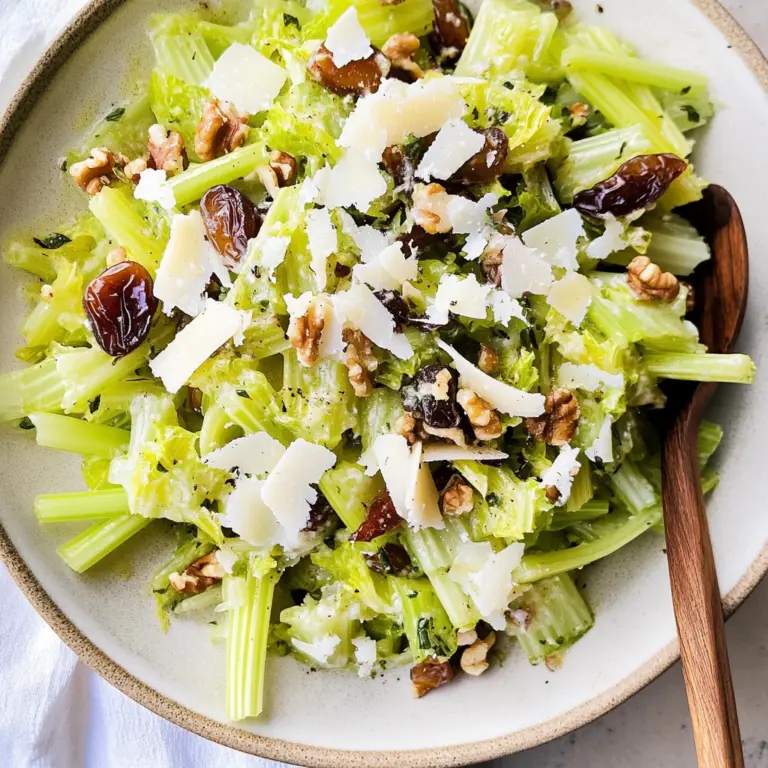 Celery Salad with Parmesan and Dates