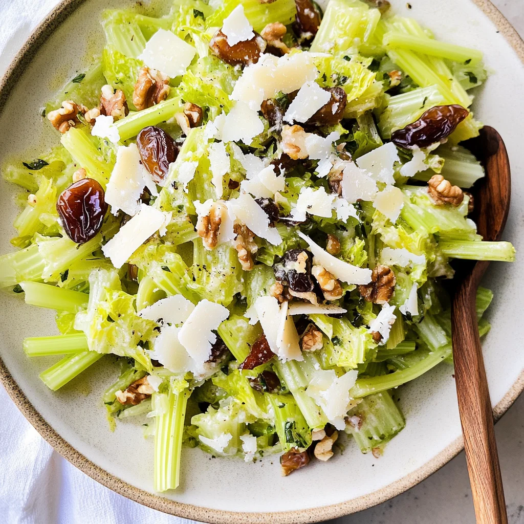 Celery Salad with Parmesan and Dates