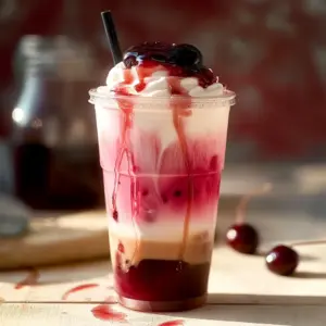 Cherry Vanilla Iced Latte