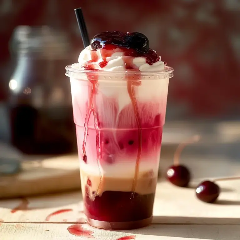 Cherry Vanilla Iced Latte