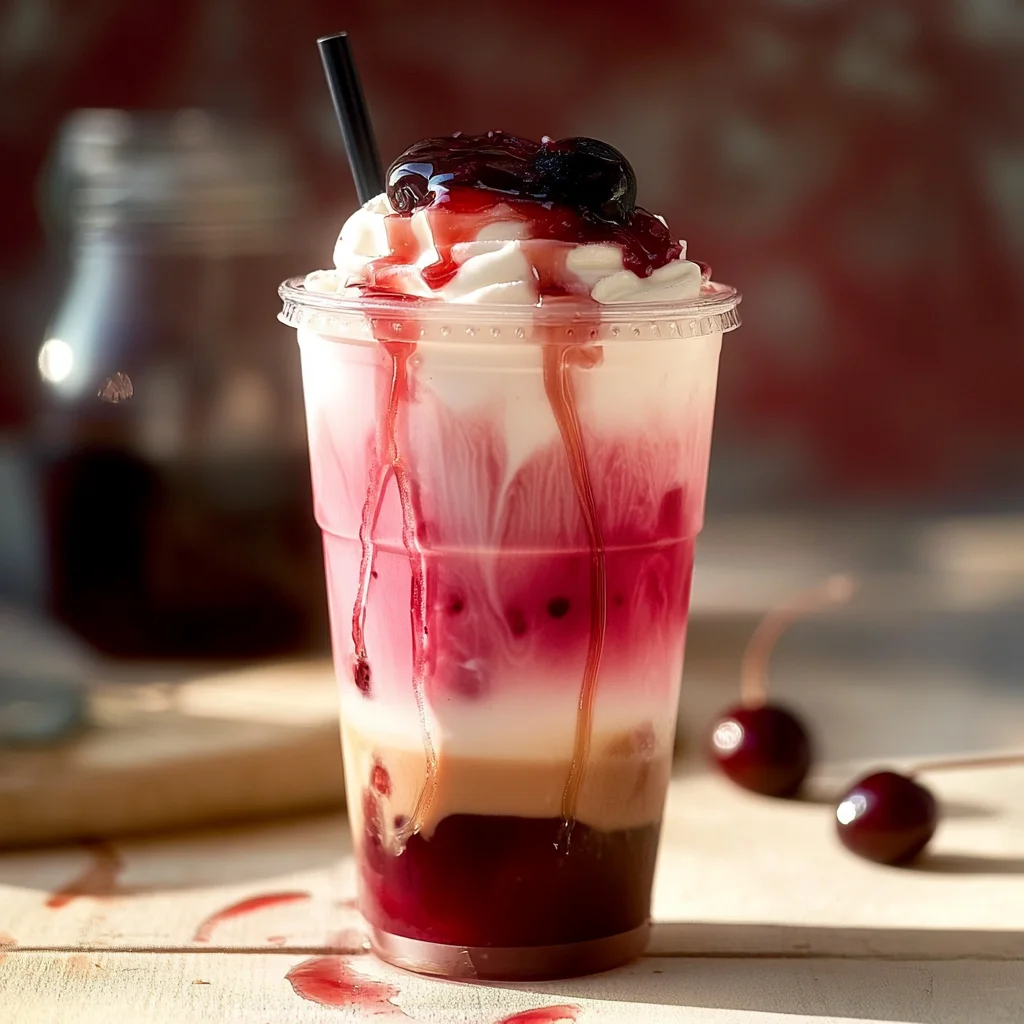 Cherry Vanilla Iced Latte