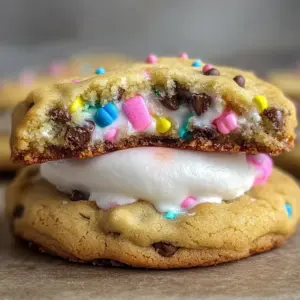 Chocolate Chip Peep Stuffed Easter Cookies