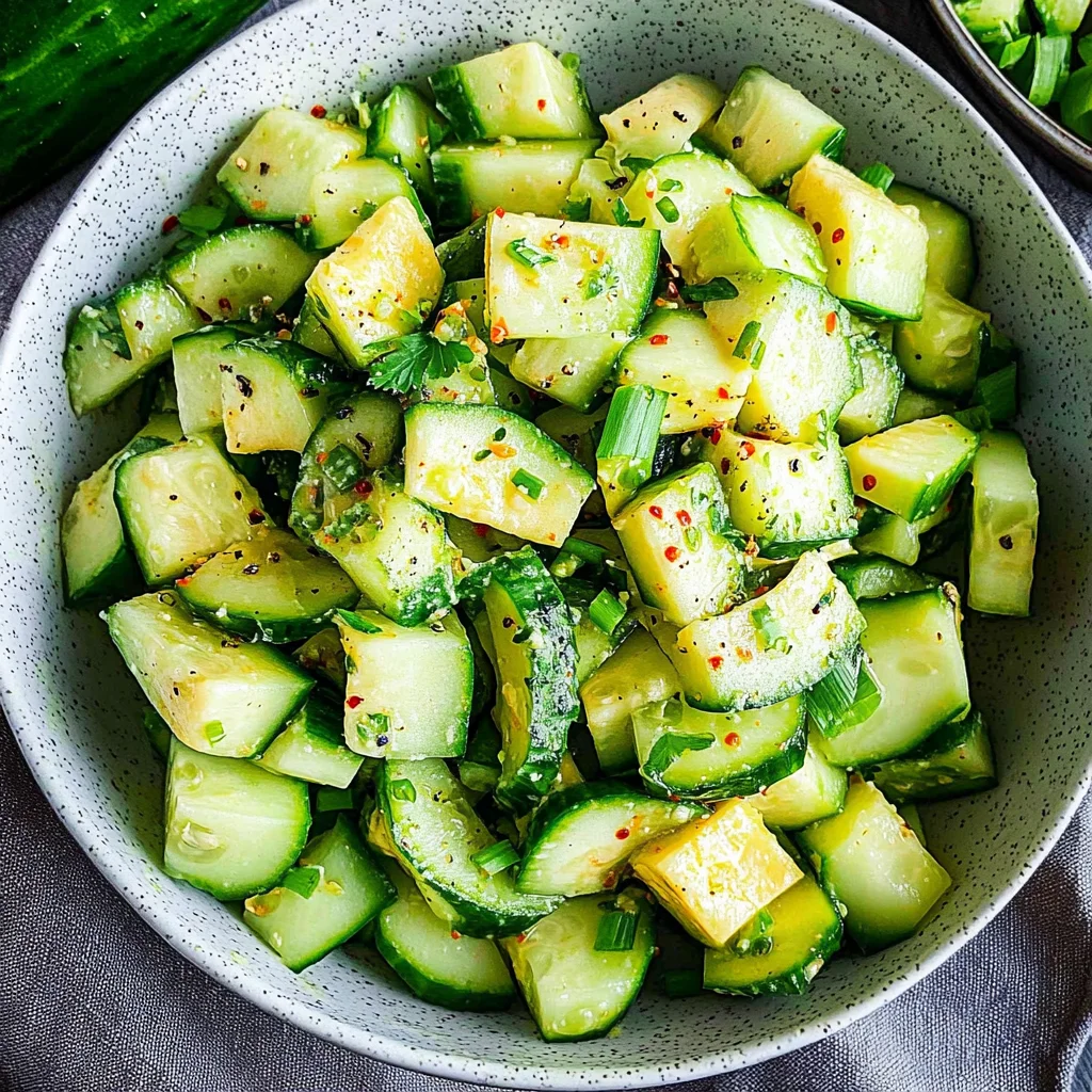 Cucumber Avocado Salad