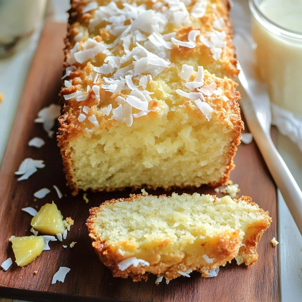 Easy Pineapple Coconut Quick Bread